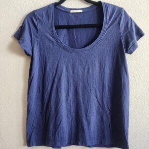 Marine Layer Shirt Womens Small Blue Supima Cotton Modal Crew Neck Soft USA Tee